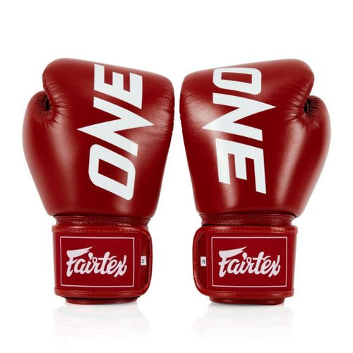 Fairtex x ONE Championship Bokshandschoenen – Rood – Leer